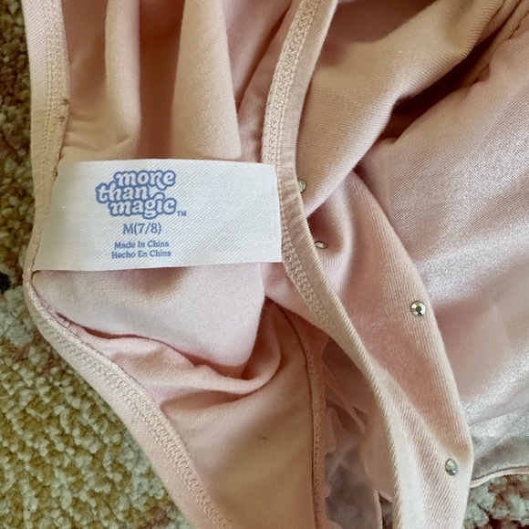 More than Magic Leotard Ballet Dance Tutu Skirted Silver Dots Girls Size M (7/8) - Picture 11 of 16